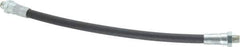PRO-LUBE - 12" Long, 5,800 psi Operating Pressure, Polyamide (Inner Tubing) & Polyurethane (Sheath) Grease Gun Hose - 1/8 NPT, 13,775 psi Burst Pressure - USA Tool & Supply