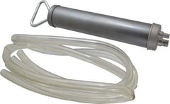 PRO-LUBE - Oil Lubrication Aluminum Suction Gun - For 12 oz Container, Use with Antifreeze, Biological Oils, Brake Fluids, Cooling Liquids, Fuel Oils, Mineral Oil, Petrol, Spirits, Synthetic Oil & Water - USA Tool & Supply