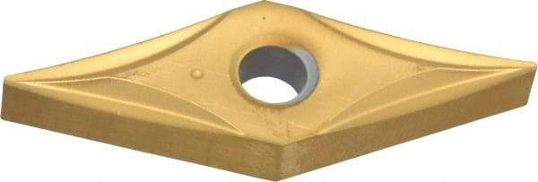 Kennametal - VNGP431 Grade KC730 Carbide Turning Insert - TiN Finish, 35° Diamond, 1/2" Inscr Circle, 3/16" Thick, 1/64" Corner Radius - USA Tool & Supply