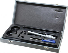 TESA Brown & Sharpe - 0.6 to 0.7", 3" Gage Depth, Mechanical Inside Hole Micrometer - 0.0002" Graduation, Ratchet Stop Thimble - USA Tool & Supply