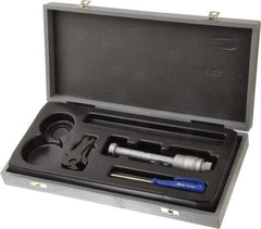 TESA Brown & Sharpe - 0.7 to 0.8", 3" Gage Depth, Mechanical Inside Hole Micrometer - 0.0002" Graduation, Ratchet Stop Thimble - USA Tool & Supply