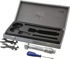 TESA Brown & Sharpe - 1.2 to 1.4", 3" Gage Depth, Mechanical Inside Hole Micrometer - 0.0002" Graduation, Ratchet Stop Thimble - USA Tool & Supply