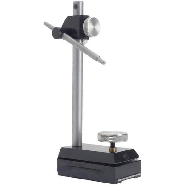 TESA Brown & Sharpe - Rectangular Base, Indicator Transfer Stand - 8-7/8" High, 3-1/2" Base Length x 2-1/2" Base Width x 1.3" Base Height, Includes Holder - USA Tool & Supply
