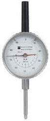 TESA Brown & Sharpe - 1" Range, 0-100 Dial Reading, 0.001" Graduation Dial Drop Indicator - 2-1/4" Dial, 0.1" Range per Revolution, Revolution Counter - USA Tool & Supply