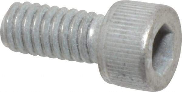Value Collection - #8-32 UNC Hex Socket Drive, Socket Cap Screw - Alloy Steel, Zinc-Plated Finish, Fully Threaded, 3/8" Length Under Head - USA Tool & Supply