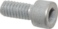 Value Collection - #8-32 UNC Hex Socket Drive, Socket Cap Screw - Alloy Steel, Zinc-Plated Finish, Fully Threaded, 3/8" Length Under Head - USA Tool & Supply