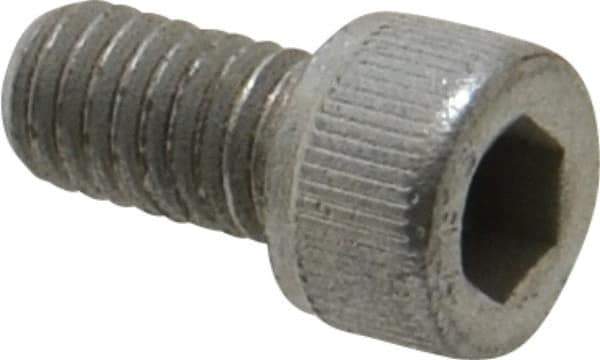 Value Collection - #10-32 UNF Hex Socket Drive, Socket Cap Screw - Alloy Steel, Zinc-Plated Finish, Fully Threaded, 3/8" Length Under Head - USA Tool & Supply