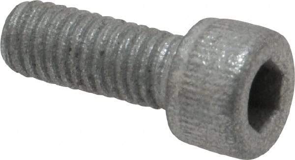 Value Collection - #10-32 UNF Hex Socket Drive, Socket Cap Screw - Alloy Steel, Zinc-Plated Finish, Fully Threaded, 1/2" Length Under Head - USA Tool & Supply