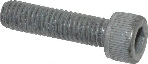 Value Collection - #10-32 UNF Hex Socket Drive, Socket Cap Screw - Alloy Steel, Zinc-Plated Finish, Fully Threaded, 3/4" Length Under Head - USA Tool & Supply