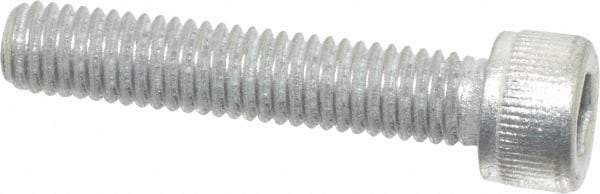 Value Collection - #10-32 UNF Hex Socket Drive, Socket Cap Screw - Alloy Steel, Zinc-Plated Finish, Fully Threaded, 1" Length Under Head - USA Tool & Supply