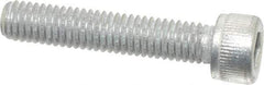 Value Collection - #10-32 UNF Hex Socket Drive, Socket Cap Screw - Alloy Steel, Zinc-Plated Finish, Fully Threaded, 1" Length Under Head - USA Tool & Supply