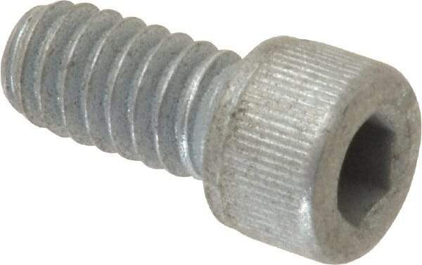 Value Collection - 1/4-20 UNC Hex Socket Drive, Socket Cap Screw - Alloy Steel, Zinc-Plated Finish, Fully Threaded, 1/2" Length Under Head - USA Tool & Supply