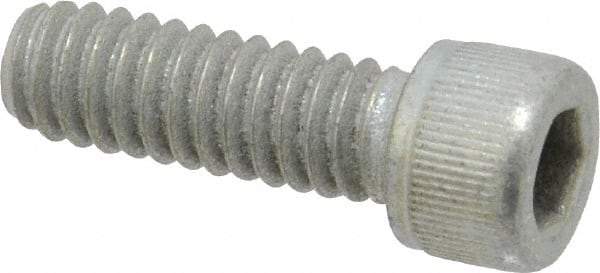 Value Collection - 1/4-20 UNC Hex Socket Drive, Socket Cap Screw - Alloy Steel, Zinc-Plated Finish, Fully Threaded, 3/4" Length Under Head - USA Tool & Supply