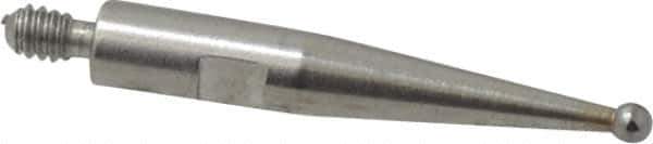 TESA Brown & Sharpe - 1mm Ball Diam, Carbide, Ball Test Indicator Contact Point - 1/2" Contact Point Length, Use with Brown & Sharpe BesTest 599 Series - USA Tool & Supply