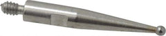TESA Brown & Sharpe - 1mm Ball Diam, Carbide, Ball Test Indicator Contact Point - 1/2" Contact Point Length, Use with Brown & Sharpe BesTest 599 Series - USA Tool & Supply
