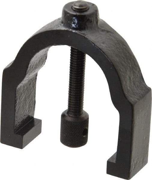 TESA Brown & Sharpe - 1 Inch Max Capacity of V, 1-5/8 Inch Long x 1-1/4 Inch Wide x 1-1/4 Inch High, V-Block Clamp - 90° V Angle, Hardened Steel Clamp, Use with Model 750-1 V-Block - USA Tool & Supply