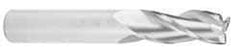 Kennametal - 1", 3" LOC, 1" Shank Diam, 5-1/2" OAL, 3 Flute, Solid Carbide Square End Mill - Single End, Uncoated, Spiral Flute, 37° Helix, Centercutting, Right Hand Cut, Right Hand Flute, Series AADE - USA Tool & Supply