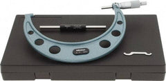 Mitutoyo - 6 to 7" Range, 0.001" Graduation, Mechanical Outside Micrometer - Ratchet Stop Thimble, Accurate to 0.0002" - USA Tool & Supply