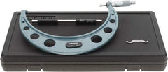 Mitutoyo - 8 to 9" Range, 0.001" Graduation, Mechanical Outside Micrometer - Ratchet Stop Thimble, Accurate to 0.0002" - USA Tool & Supply