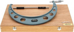Mitutoyo - 11 to 12" Range, 0.001" Graduation, Mechanical Outside Micrometer - Ratchet Stop Thimble, Accurate to 0.00025" - USA Tool & Supply