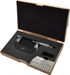 Mitutoyo - 2 to 3" Range, Mechanical Screw Thread Micrometer - Ratchet Stop Thimble, 0.001" Graduation, 0.0002" Accuracy - USA Tool & Supply