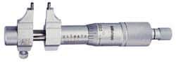 Mitutoyo - 5 to 30 mm Range, Carbide Satin Chrome Coated, Mechanical Inside Caliper Micrometer - 0.001 Inch Graduation, 0.01 mm Graduation, 0.005 mm Accuracy - USA Tool & Supply