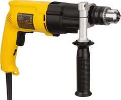 DeWALT - 120 Volt 1/2" Keyed Chuck Electric Hammer Drill - 0 to 19,000 & 0 to 46,000 BPM, 0 to 1,100 & 0 to 2,700 RPM, Reversible - USA Tool & Supply