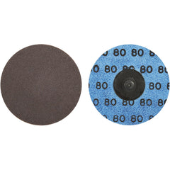 Norton - 3" 80 Grit Aluminum Oxide Quick Change Disc - USA Tool & Supply