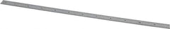 Mitutoyo - 12" Long, 1/100, 1/64, 1/50, 1/32" Graduation, Flexible Stainless Steel Rule - 16R Graduation Style, 1/2" Wide, Silver, Satin Chrome Finish - USA Tool & Supply