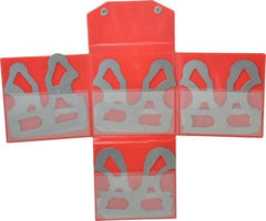 Mitutoyo - 8 Piece, 9/16 to 1 Inch Radius, Stainless Steel Radius Gage Set - Satin Chrome Coated - USA Tool & Supply