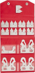 Mitutoyo - 26 Piece, 0.01 to 1/2 Inch Radius, Stainless Steel Radius Gage Set - Satin Chrome Coated - USA Tool & Supply