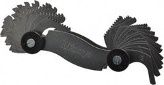 Mitutoyo - 30 Leaf, 4 to 42 TPI Range, Screw Pitch Gage - 60° Thread Angle - USA Tool & Supply