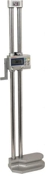 Mitutoyo - 24" Electronic Height Gage - 0.0005, 0.0002" (Switchable) Resolution, Accurate to 0.002", LCD Display, SPC Data Output - USA Tool & Supply