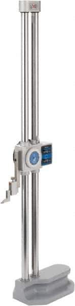 Mitutoyo - 24" Dial Height Gage - 0.001" Graduation, Accurate to 0.002", Dial and Counter Display - USA Tool & Supply