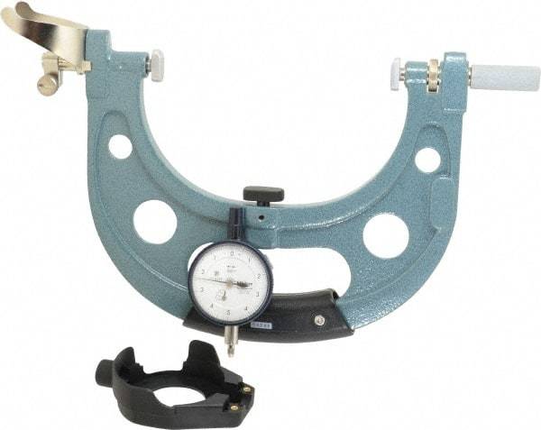 Mitutoyo - 5 to 6 Inch, Snap Gage - 0.0001 Inch Graduation, Dial Display - USA Tool & Supply