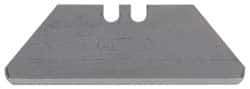 Stanley - 100 Piece Carbon Steel Utility Knife Blade - 1-7/8" OAL, 0.024" Blade Thickness - USA Tool & Supply