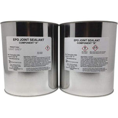 Made in USA - 2 Gal Concrete Repair/Resurfacing - Light Gray, 38.5 Sq Ft Coverage, Epoxy Resin - USA Tool & Supply