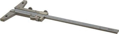 Mitutoyo - 0 to 150mm Measurement Range, 260mm Rule Length, 4 Inch Base Length, Vernier Depth Gage - 0.02mm Graduation, Accurate to 0.03mm, Stainless Steel, Satin Chrome Coated - USA Tool & Supply