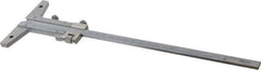 Mitutoyo - 0 to 200mm Measurement Range, 310mm Rule Length, 4 Inch Base Length, Vernier Depth Gage - 0.02mm Graduation, Accurate to 0.03mm, Stainless Steel, Satin Chrome Coated - USA Tool & Supply