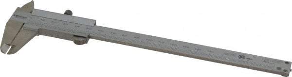 Mitutoyo - 0 to 150mm Stainless Steel Vernier Caliper - 0.05mm Graduation, 40mm Jaw Depth, 0.05mm Accuracy - USA Tool & Supply