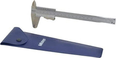 Mitutoyo - 0 to 6" Stainless Steel Vernier Caliper - 0.02mm Graduation, 40mm Jaw Depth, 0.05mm Accuracy - USA Tool & Supply