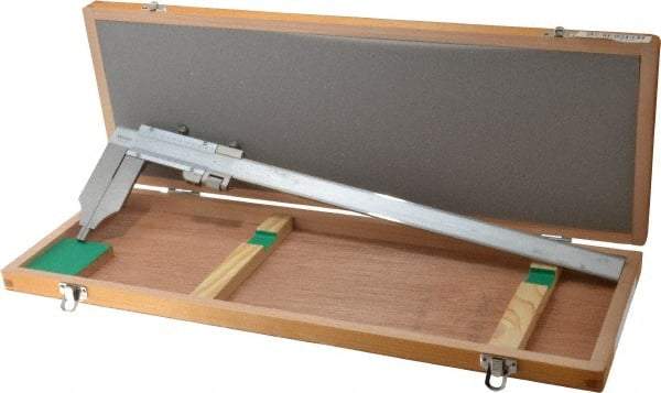 Mitutoyo - 0 to 12" Stainless Steel Vernier Caliper - 0.0010" Graduation, 90mm Jaw Depth, 0.002" Accuracy - USA Tool & Supply
