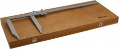 Mitutoyo - 0 to 20" Stainless Steel Vernier Caliper - 0.0010" Graduation, 200mm Jaw Depth, 0.003" Accuracy - USA Tool & Supply