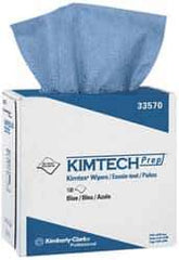 Kimtech - Dry Clean Room/Lab/Critical Task Wipes - Pop-Up, 16-3/4" x 8-3/4" Sheet Size, Blue - USA Tool & Supply