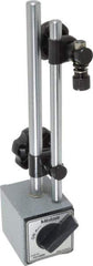 Mitutoyo - 130 Lb Magnetic Force, Indicator Positioner & Holder with Base - Post & Adjustable Rod, Rectangular Base, 55mm Base Height, 58mm Base Length, 50mm Base Width - USA Tool & Supply