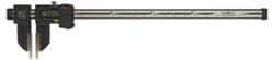 Mitutoyo - 0 to 1,000mm Range, 0.01mm Resolution, IP66 Electronic Caliper - Stainless Steel with 150mm Carbon Fiber Reinforced Plastic (CFRP) Jaws, 0.08mm Accuracy, SPC Output - USA Tool & Supply