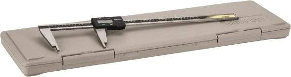 Mitutoyo - 0 to 450mm Range, 0.01mm Resolution, Electronic Caliper - Stainless Steel with 100mm Stainless Steel Jaws, 0.05mm Accuracy, SPC Output - USA Tool & Supply