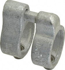 Kee - 1-1/4" Pipe, Malleable Iron Gate Hinge Fitting - Galvanized Finish - USA Tool & Supply