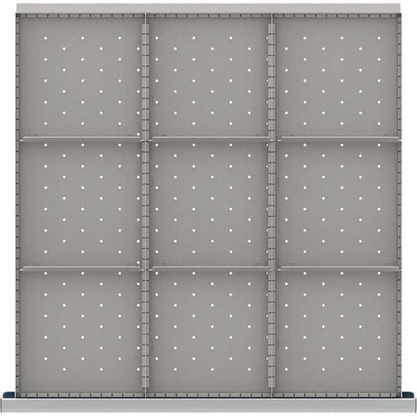 LISTA - 9-Compartment Drawer Divider Layout for 3.15" High Drawers - USA Tool & Supply