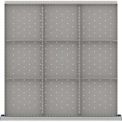LISTA - 9-Compartment Drawer Divider Layout for 3.15" High Drawers - USA Tool & Supply